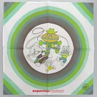 Gathered (green) tile handkerchief "Anpanman"