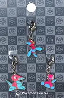 137. Polygon / 233. Porygon2 / 474. Porygon-Z Zenkoku Zukan Metal Charm' Pocket Monsters'