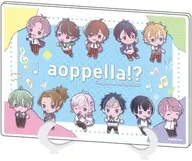 01.集合デザイン(ミニキャライラスト) アクリルアートボード(A5サイズ) 「アオペラ -aoppella!?- Design produced by Sanrio」