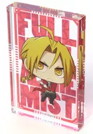 Edward Elric "Fullmetal Alchemist × Don Quijote Chimi Character Acrylic Block Collection"