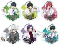 6-Type Set "Blue Rock Trading Acrylic Key Holder Sports Research Student Ver."