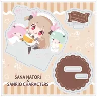 10. Sana Natori x Little Twin Stars (Mini Character illustration) Acrylic Stand Plate "Virtual YouTuber Sana Natori x Sanrio Character Connectors"