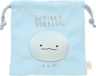 Tokage Fluffy Face drawstring bag "Sumikko Gurashi"