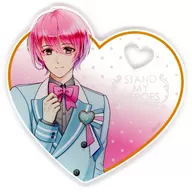 Cute Heart Acrylic Plate (B Route) "Stand my Heroes in Namja town Sweets Time to spend with Kare" rally game Sweets box making prize