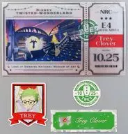 Trey Clover Ticket Style Multi-Holder & Sticker 3-Pack Set Birthday Commemorative Goods of "Disney Twisted Wonderland" Tray