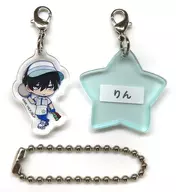 Rin Itoshi "Blue Rock ×mixx Garden Trading Mini Character Acrylic Charm Ball Chain"