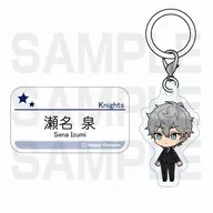 Izumi Sena's original multi-marker, station attendant style name plate "Ensemble Stars! POPUP SHOP in Character Duct Street"