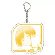 HYUGA Haru (closed eyes) : "POPUP SHOP IN TSUTAYA ACRYLIC KEY HOLDER THAT DOES N'T MAKE LOVE WITH CHILDHOOD FRIENDS"
