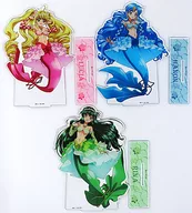 3-Type Set BIG Acrylic Stand "Character Fuku KUJI Mermaid Melody Pichipichi Pitch" B Prize
