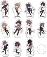 11 types set "Kawagoe Boys' Single Acrylic Petchin Stand 01. Graph Art Illustration"
