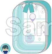 Rin Itoshi (Eating Around) Nui Pouch "Blue Rock" with mini-mini metal badge