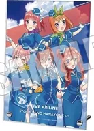 FIVE AIRLINE Acrylic Plate  "Kyaratto KUJI 5th anniversary commemorative TV special anime The Quintessential Quintuplets O ~ FIVE Memories ~ vol. 3"