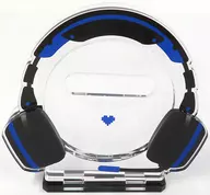 Black x Blue Acrylic metal badge Stand Gaming Headphone "Character Fuku KUJI ONLINE apicolle #My recommendation is the best gaming" C-2 Prize