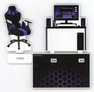 Black x Purple Suiki Acrylic Stage Gaming Room "Character Fuku KUJI ONLINE apicolle #My Suiki is the Best Gaming" D-3 Prize