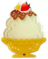 Yellow Ice Cream Mini Acrylic Frame "Character Fuku KUJI ONLINE apicolle #My Favorite Chocolate Holiday" B-6 Prize