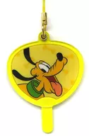 Pluto "Uchiwa with Mickey and Friends Secret Strap Seal" limited to Disney Store