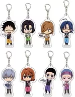 8-Type Set "Acrylic Key Holder YOWAMUSHI PEDAL LIMIT BREAK 06. Mini Character Illustration"