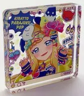 Asuka Lu Acrylic Block Collection "Pretty All Friends Web KUJI 10th Kiritto ☆ PARAJUKU POP PARTY!" D-2 Prize