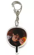 Hiroki Aiba (Uzi / ActSTONES) Uchiwa Key Holder "Shin Hima Orijina Mu Shika 『 Asareru Kimi ~ Ashikaga Takauji Tahenki ~ 』" Shin モバガチャ Rare Prize