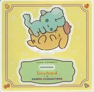 ポムポムプリン×ツノリムル アクリルスタンド 「リヴリーアイランド×サンリオキャラクターズ CAFE in SWEETS PARADISE」