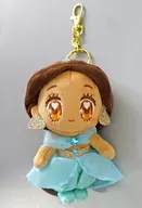 Jasmine Plush toy Key Holder / Key Chain TINY PRINCESS "Aladdin" Disney Store Limited