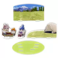 Kakamigahara Nadeshiko & Rin Shima (Everyone's Camp) Layered Acrylic Stand "Laid-Back Camp△ x Koppen-chan POP UP STORE"