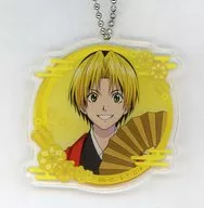 Hikaru Shindo (round) Acrylic Key Holder "Maru KUJI Hikaru no Go Kinga Shinnen" Kichi 01