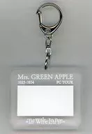 Mrs. GREEN APPLE The White Lounge Frosted Acrylic Keyholder "Mrs. GREEN APPLE 2023-2024 FC TOUR" The White Lounge "