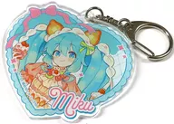 Hatsune Miku "COCOLLABO×piapro 39 Culture 2023 EXTRA PARTY & CO Splay PARTY Trading Acrylic Key Holder with Lame"