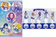 Hug! Precure History Precure series Acrylic Stand + Aurora metal badge Set "Precure series" Loppi ・ HMV & BOOKS online limited