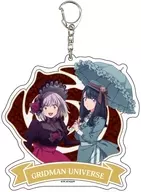 06.宝多六花＆新条アカネ(クラシカルロリィタver.) 描き下ろしイラスト デカアクリルキーホルダー 「グリッドマン ユニバース」