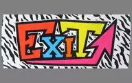 EXIT Logo Towel (Zebra) Official Store entrance members only