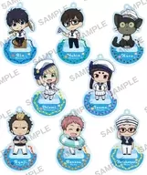 8-type set "BLUE EXORCIST Shimane Keimei Association, Mini Acrylic Stand Figure with Ball Chain"