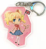 Alice Cartelet "Theatrical Kin-iro Mosaic Thank you! Exhibition Comic Illustration Acrylic Key Holder 1" limited to Yokohama Venue