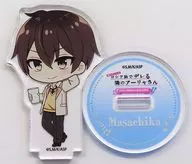 Masachika KUZE "A collaboration cafe in SWEETS PARADISE trading acrylic stand with Arya-san next door who sometimes talks in Shea"