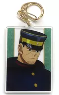 Staff Sergeant Tsukishima, "GOLDEN KAMUY × Tobu-dobutsu-koen Trading Acrylic Key Holder, Drawing and Interacting with Animals ver."