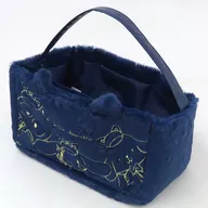 Navy Neko Neko Detective Partitioned Storage Bag "Sanrio Character Connectors"