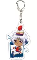 Zafira "Magical Girl Lyrical NANOHA series acrylic key holder 09. musical note ver. (Mini Character illustration)"