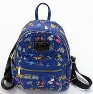 Disney Character Chter (Blue) Disney Store Japan 30th Rucksack / Backpack "Disney ×Loungefly Disney Store 30th Anniversary" Disney Store Limited