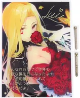 [Damaged item / Single Item] Lewis Cammy reproduced acrylic panel with autograph and message "Virtual YouTubers : Lewis Cammy Birthday 2021"