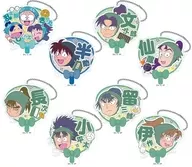 8-Type Set "Nintama Rantaro Deco Uchiwa Key Chain A"