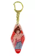 Mahiru Mitsuzuki (whole body) "Jellyfish at night cannot swim POPUP SHOP in TOWER RECORDS drawing astringent casual fashion ver. trading acrylic key holder"