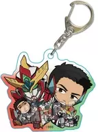 Braeburn & IsAmi Ao Mini Character Acrylic Key Holder "Courage Explosion バーンブレイバーン"