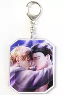 Hidaka Satsuki & Atsushi Seno Acrylic Key Holder "Comic Maisie Love wo Tsushite" Torinoana Premium Bonus