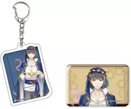 02.萩原朔太郎 童話Ver.(公式イラスト) アクリルキーホルダー＆スクエア缶バッジセット 「文豪とアルケミスト」