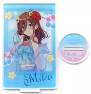 Nakano Miku Cheki Style Acrylic Stand  "The Quintessential Quintuplets ~ Baiu no Utatane, Yumemiru Summer ~ in Atre Akihabara"