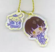 Hachiraku Mawari x Pom-Poms Pudding "Blue Rock x Sanrio Character Couple's PremiumShop Twin Acrylic Key Holder Mini Character ver."