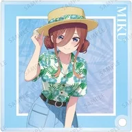 Miku Nakano (whole body) "Aloha shirt ver. trading acrylic stand panel drawn from The Quintessential Quintuplets to Animate Fair"