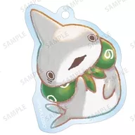 E. Baby Shark "Outing baby shark trading Ani-Art aqua label acrylic key holder"