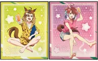 All 2 types set Art Plate Vol. 1 "Theatrical version Uma Musume Pretty Derby Door of a new era NAMCO Promotion ～ Relax time ～" Namco limited